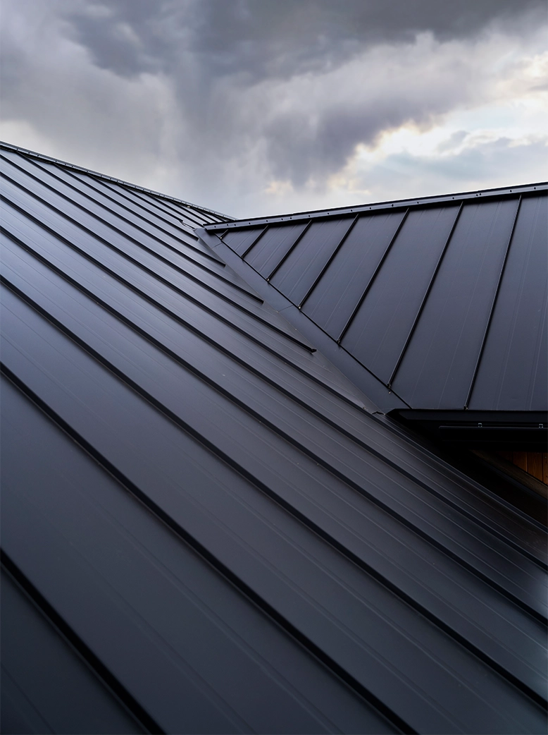 Standing seam metal roof installation designed for superior weather resistance and long-term durability.